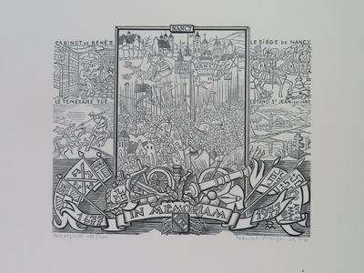 illustration of a drawing of a large crowd of people in a city