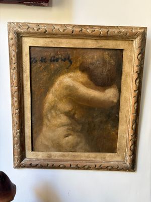 a picture of a painting hanging on the wall of a room