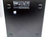 a close up of a laptop with a black back panel