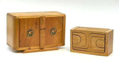 Jouet d'enfant en bois en forme buffet et mobilier "casse-tê…