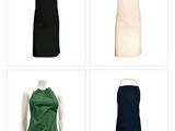 four different styles of aprons on a mannequin mannequin mannequin mannequin mannequin mannequin mannequin mannequin