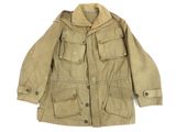 a close up of a jacket on a white background with a white background