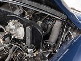 a close up of a car ' s engine with its hood open