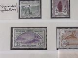 several different types of stamps are displayed on a piece of paper