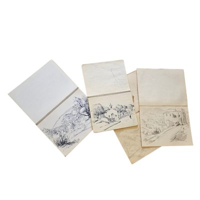 quatre types de papier différents, comportant des dessins sur un fond blanc