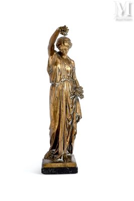 Aimé MILLET (1819-1891) Diane de Gabies (?) Sculpture en bro…