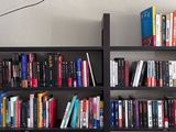 une étagère avec un tas de livres dessus
