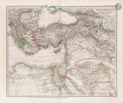 [CARTE GÉOGRAPHIQUE] BERGHAUS / STIELER. Berghaus Physical A…