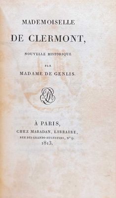 un vieux livre avec un titre en noir et blanc