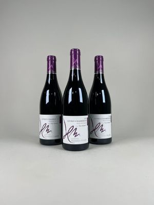 trois bouteilles de vin posées l'une à côté de l'autre sur une table