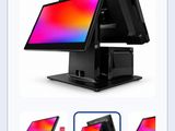 an image of a picture of a pos terminal with multiple screens