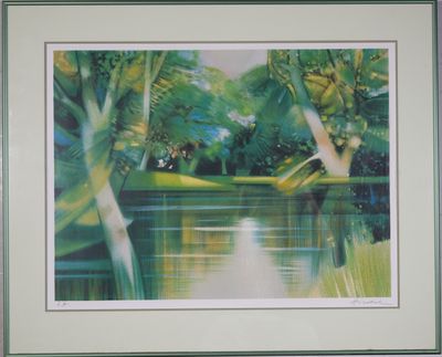 CAMILLE HILAIRE (1916-2004) Bord de rivière, lithographie si…