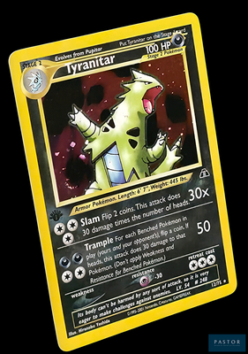 une image d'une carte Pokémon avec une bordure jaune