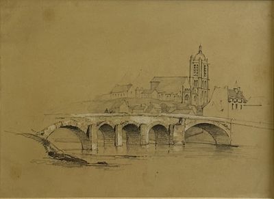 Jules COIGNET (1798-1860) Beaumont-sur-Oise