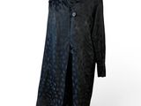 an image of a black coat on a mannequin stand