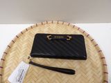 guess black leather wallet purse