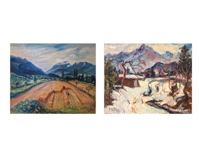 Georges Guido FILIBERTI (1881-1970) Les moissons à Aix les b…