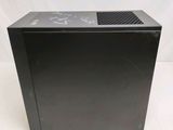 an image of a black computer case sitting on top of a white surface
