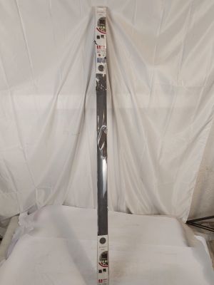 an image of a pair of skis sitting on top of a white sheet