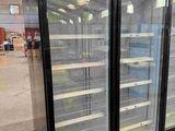 a picture of a refrigerated refrigerator in a store