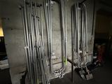 a room with a bunch of pipes that are on the wall