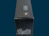 a black box that has a picture of a man on it