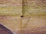 a picture of a painting of a baseball player on the field