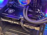a close up view of a computer case with a fan
