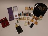 a lot of small bottles of perfume on the table