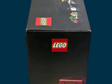 a box that has a lego fire truck inside of it