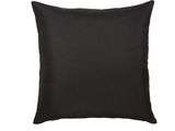a black pillow on a white background