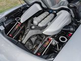 the engine compartment of a car with the hood open