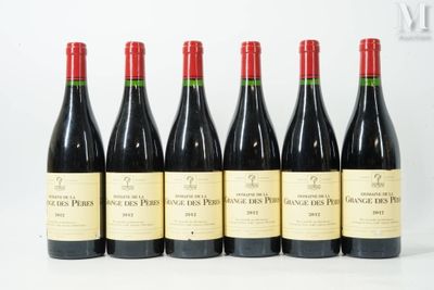 six bottles of red wine are lined up in a row