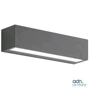 a close up of a light that is on a wall
