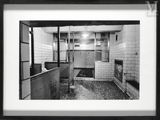 a black and white photo of a bathroom with a sink and toilet