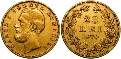 a gold coin with a portrait of a man in profile