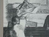 an image of a drawing of a man sitting at a piano