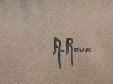 an image of a close up of a piece of paper with the word a r ross written on it