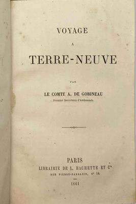 Joseph Arthur Comte DE Gobineau (1816-1882)