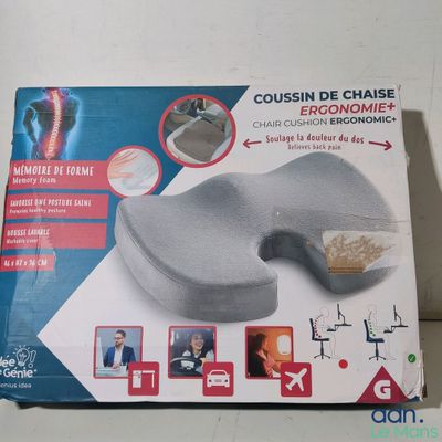 packaging of a travel pillow with a picture of a person on it