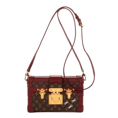 Louis VUITTON - Sac "Petite Malle" 19cm en toile Monogram et…