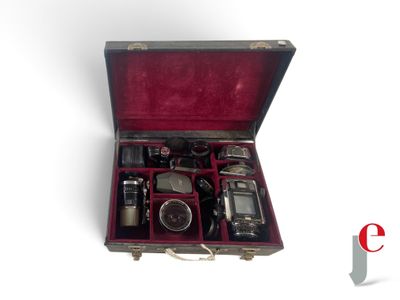 a case that has a lot of items inside of it