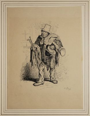 DORÉ Gustave, dans le goût de, Le vagabond, Plume et encre d… - Photo 1