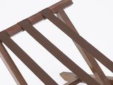 a picture of a wooden stand that is on a white surface