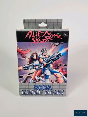 une image représentant la boîte d'un jeu vidéo sur laquelle figure une femme tenant une arme à feu