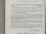 an old book with a black and white image of a chez victor hugo