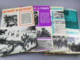 an open book with a bunch of pictures on it sitting on top of a table