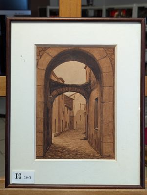 une photo d'une rue, encadrée