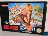 La boîte des jeux Nintendo Super Nintendo présente l'image d'une femme tenant un singe dans ses bras.