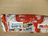 a cardboard box with some kind of candy inside of it